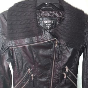 a leather jacket